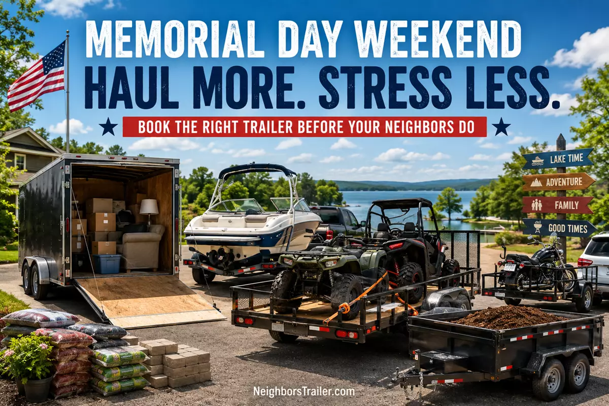Memorial Day Trailer Rentals 2026: What to Book & When