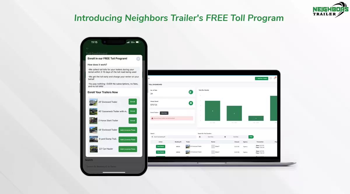 Rent Smarter: Neighbors Trailer’s Free Toll Program Takes the Hassle Out of Tolls