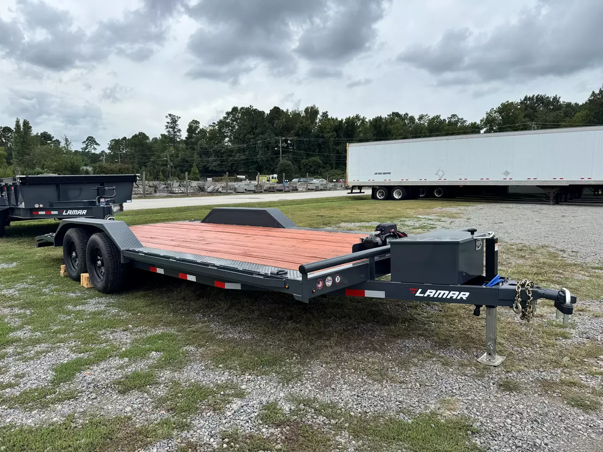 20' Car Hauler w/ Winch & Drive Over Fenders