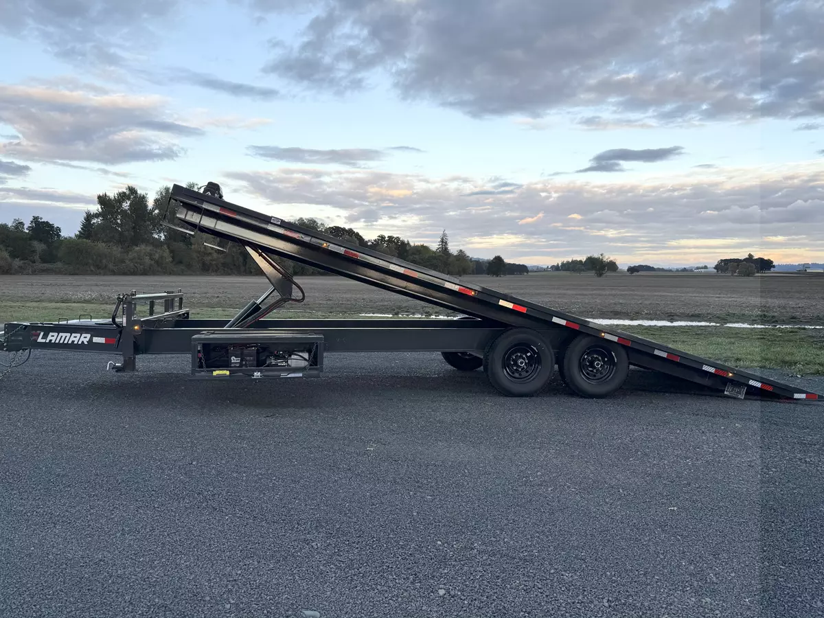 2025 Lamar 24' 14,000lb Deck-over Tilt Flatbed Trailer