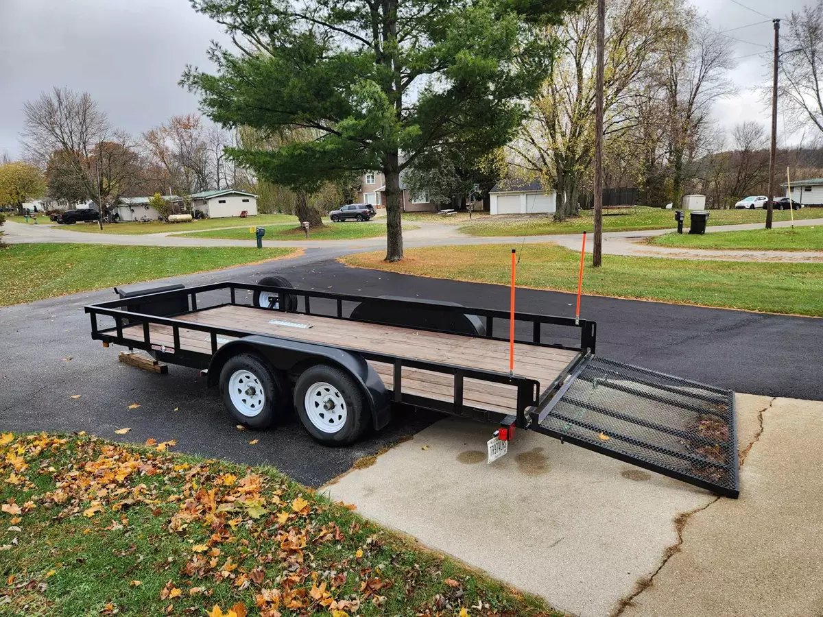6X16 Tandem Utility Trailer 7k lbs GWR