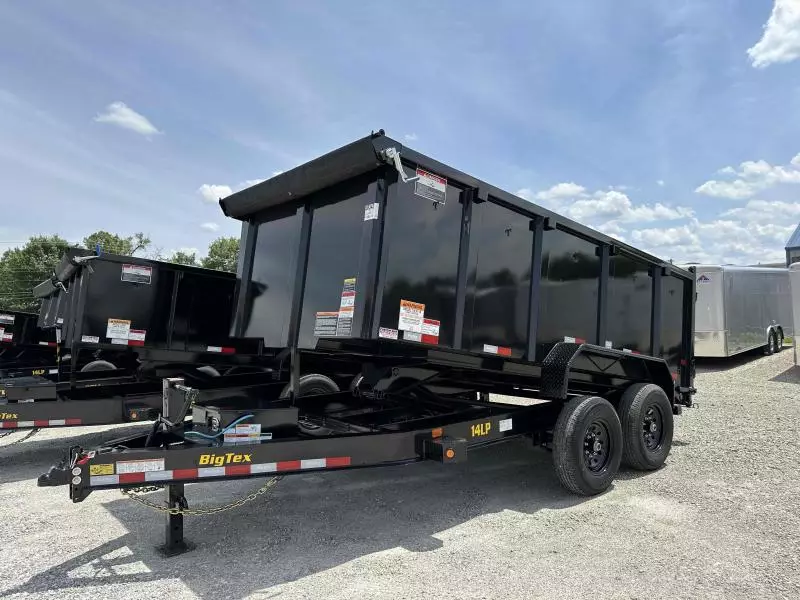 BigTex 14x7 Low Profile Dump Trailer With High Side Walls