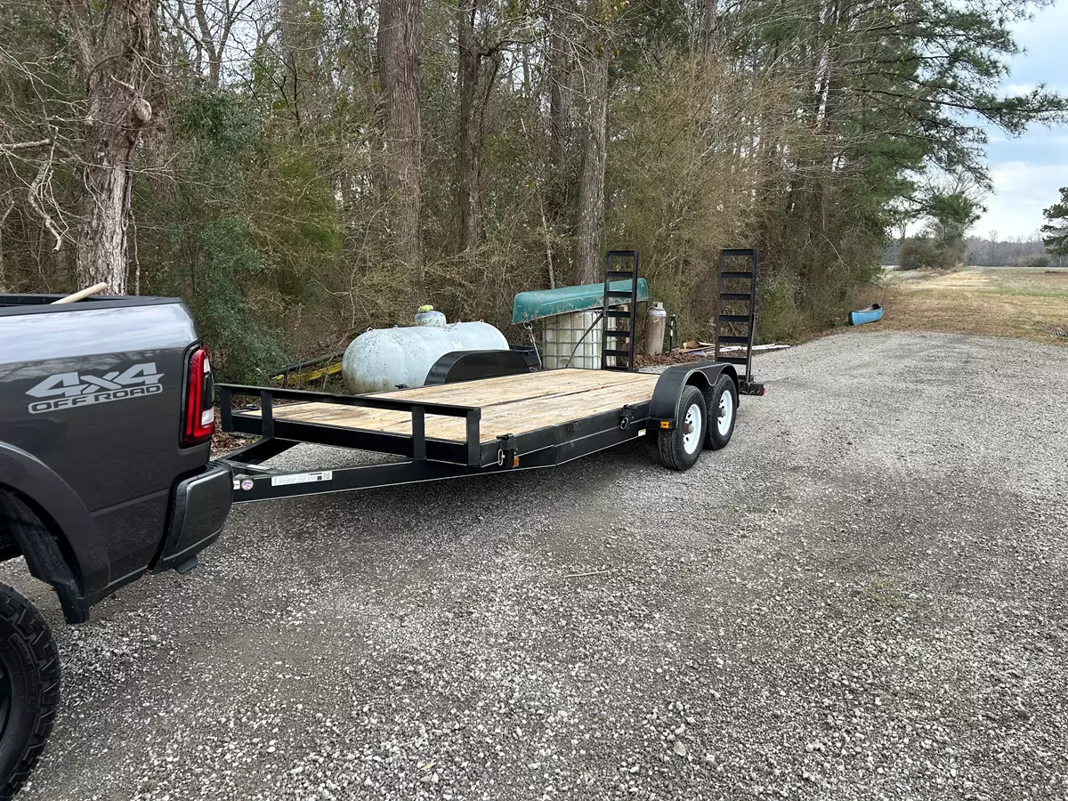18ft Flatbed Equipment Trailer 