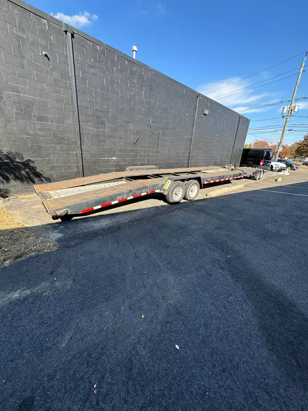 2 car open dovetail trailer 36'