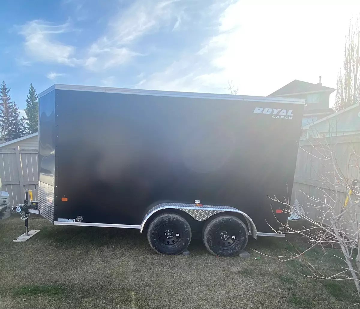 14ft Enclosed V-Nose Trailer 