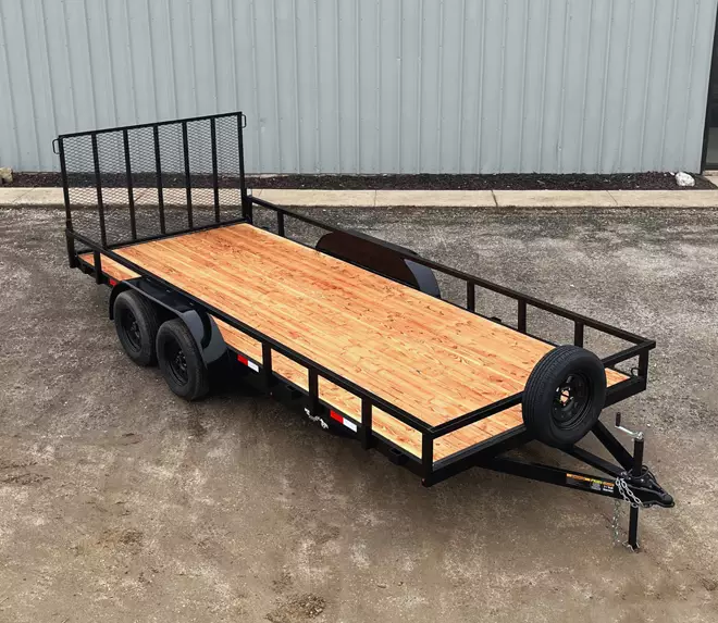 TANDEM AXLE UTILITY TRAILER 7x16