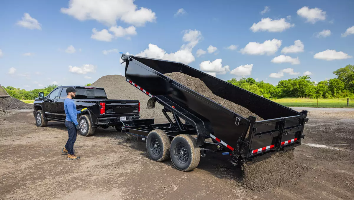 7x14 PJ Hydraulic Lift Trailer