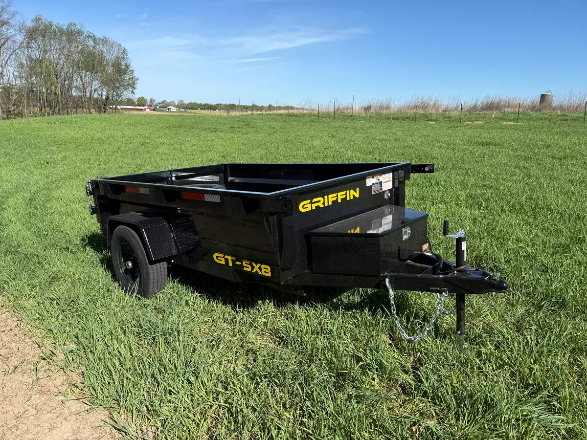 5’x8’ dump trailer 3440lbs capacity