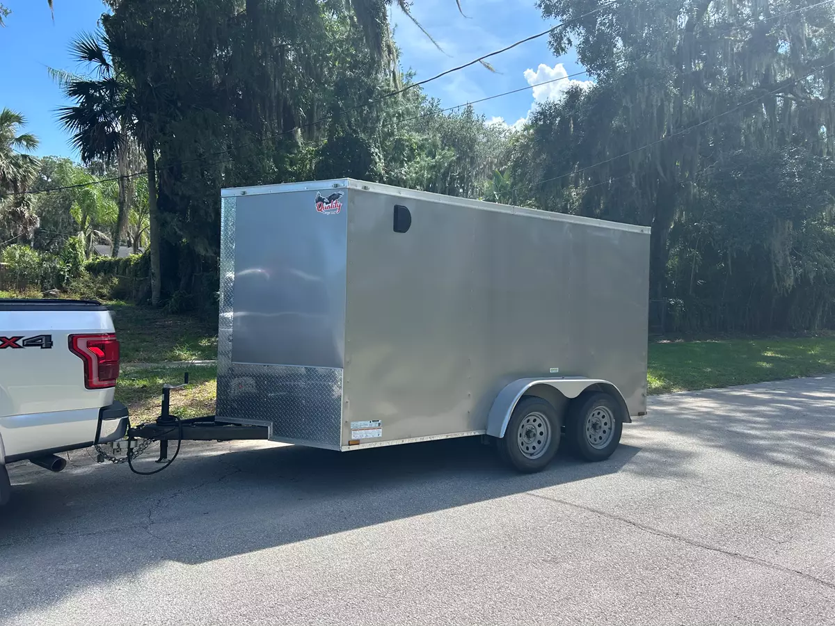 7' x 12' TA Enclosed Trailer (Grey)  