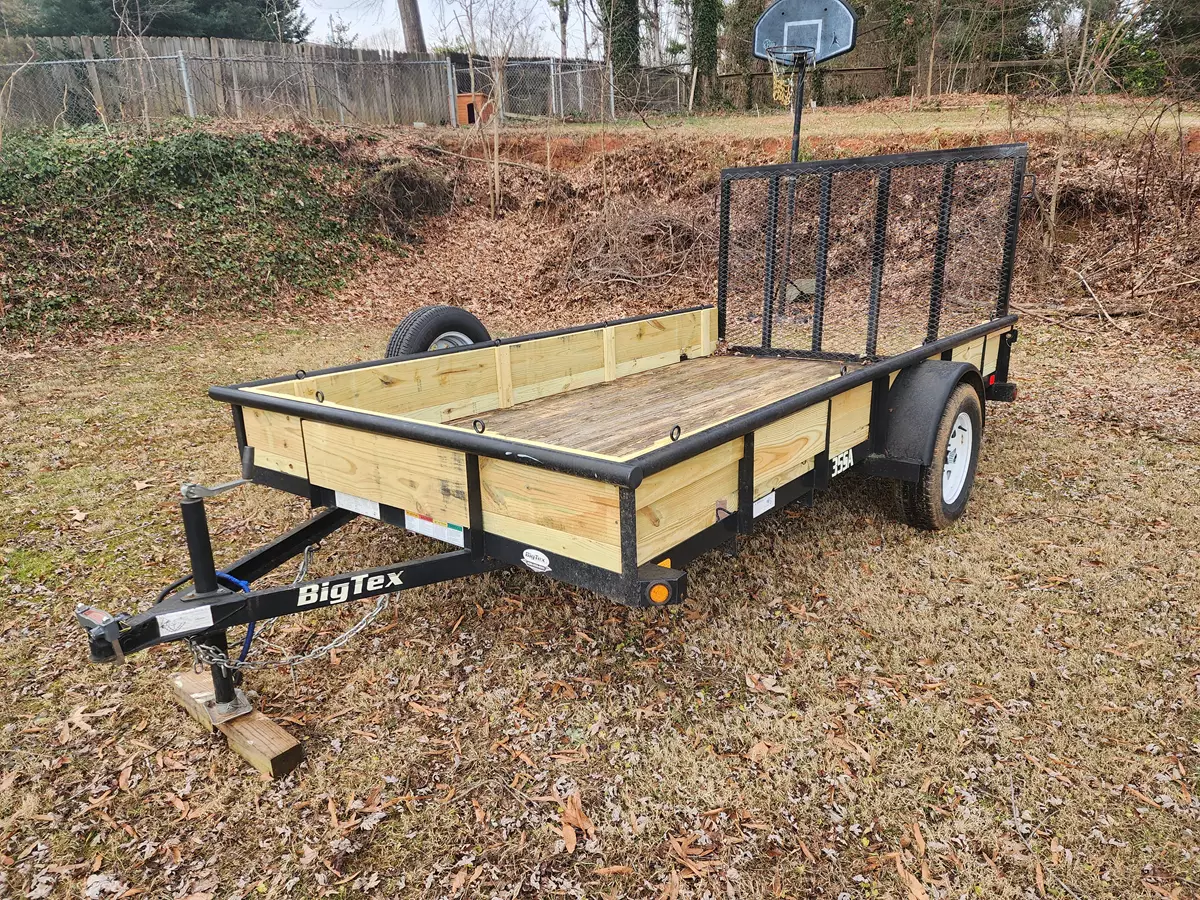 BigTex 35SA 6.5'x12' Utility Trailer w/ Sides