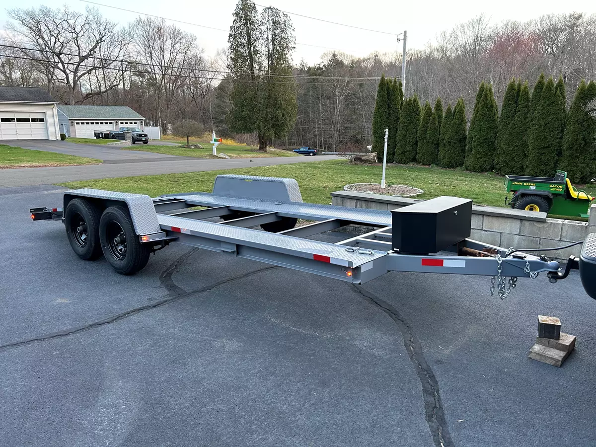 18-Foot Steel Deck Car Hauler Low Car Friendly