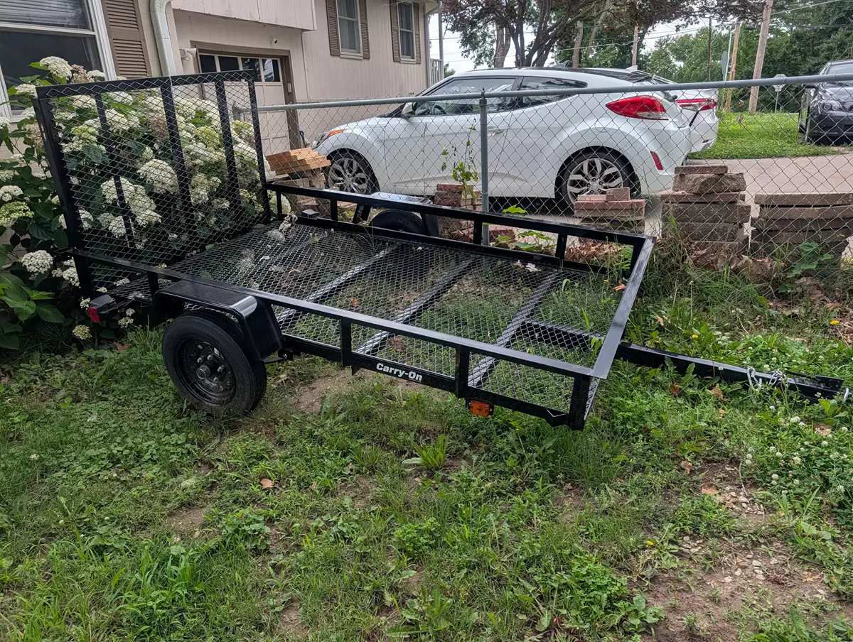5' x 8' Steel Mesh Utility Trailer