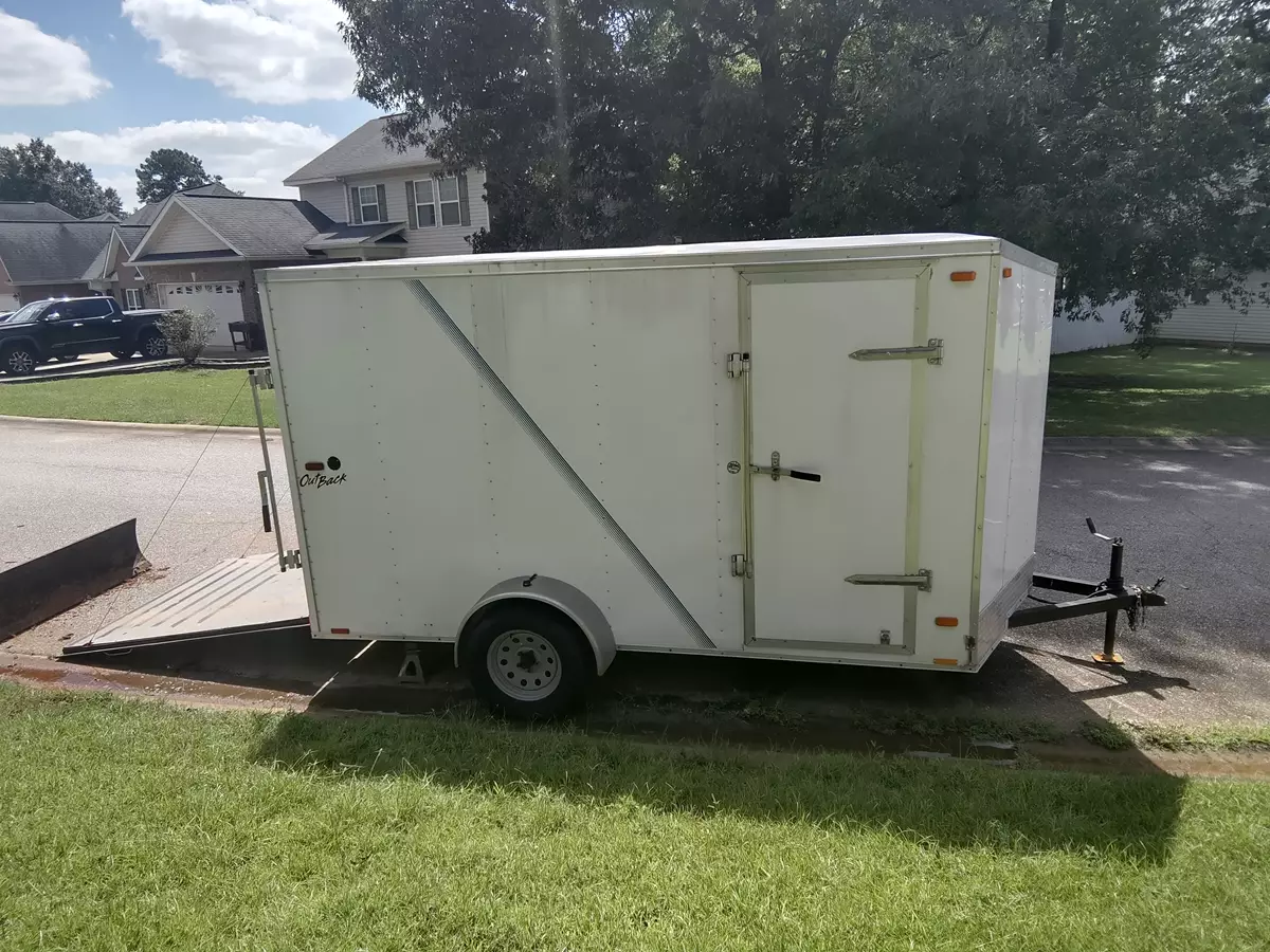 6x12 Enclosed V-Nose Trailer with Ramp