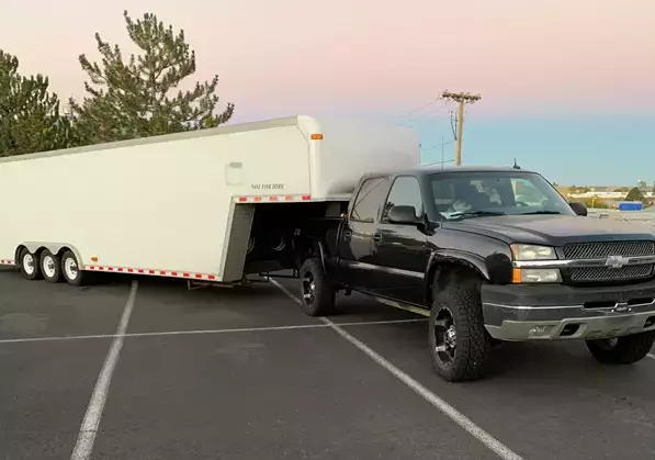 34ft x 8.5 ft enclosed 5th wheel