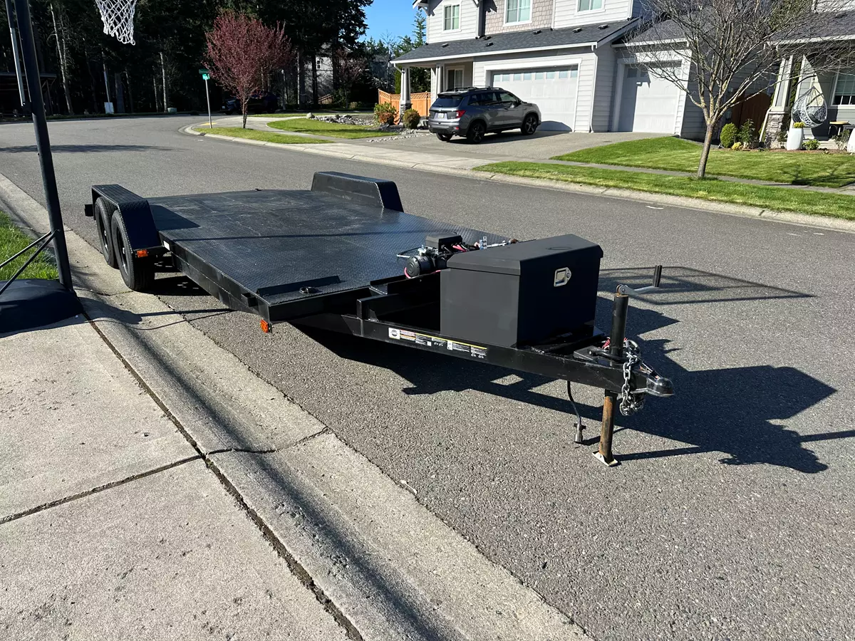 2022 Full Metal Deck Car Trailer- 18ft perfect for lowered vehicles 