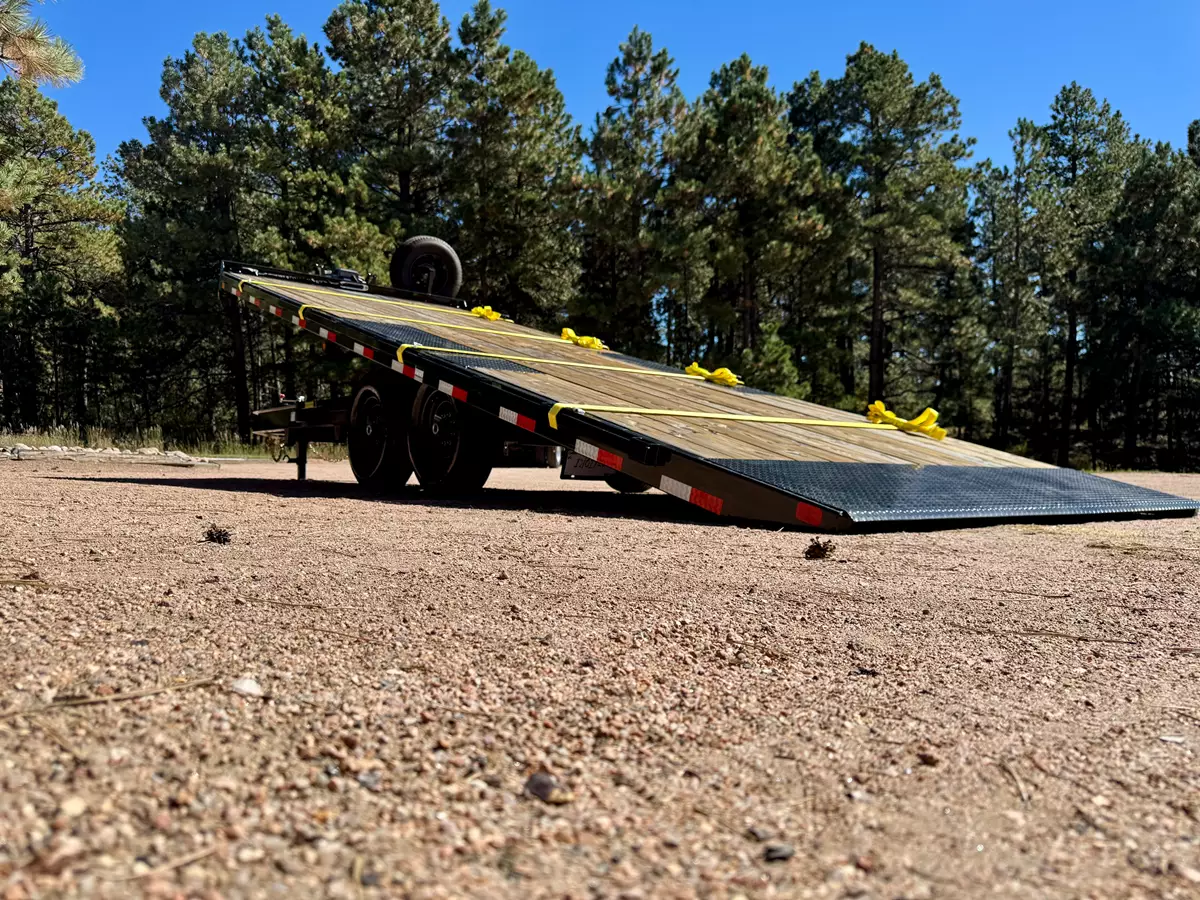2025 Tilt Flatbed 24' Trailer (no ramps needed) Winch Available