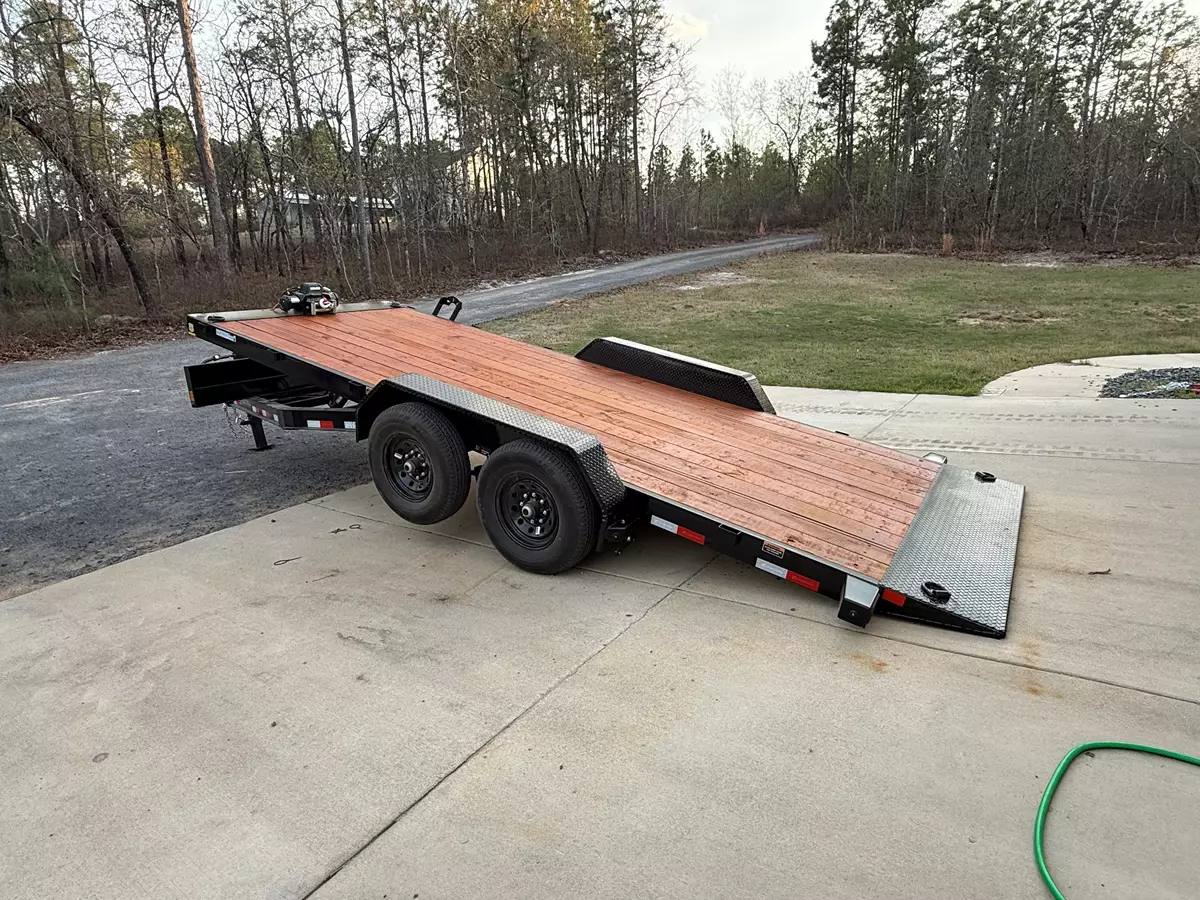 7x20 power tilt equipment trailer