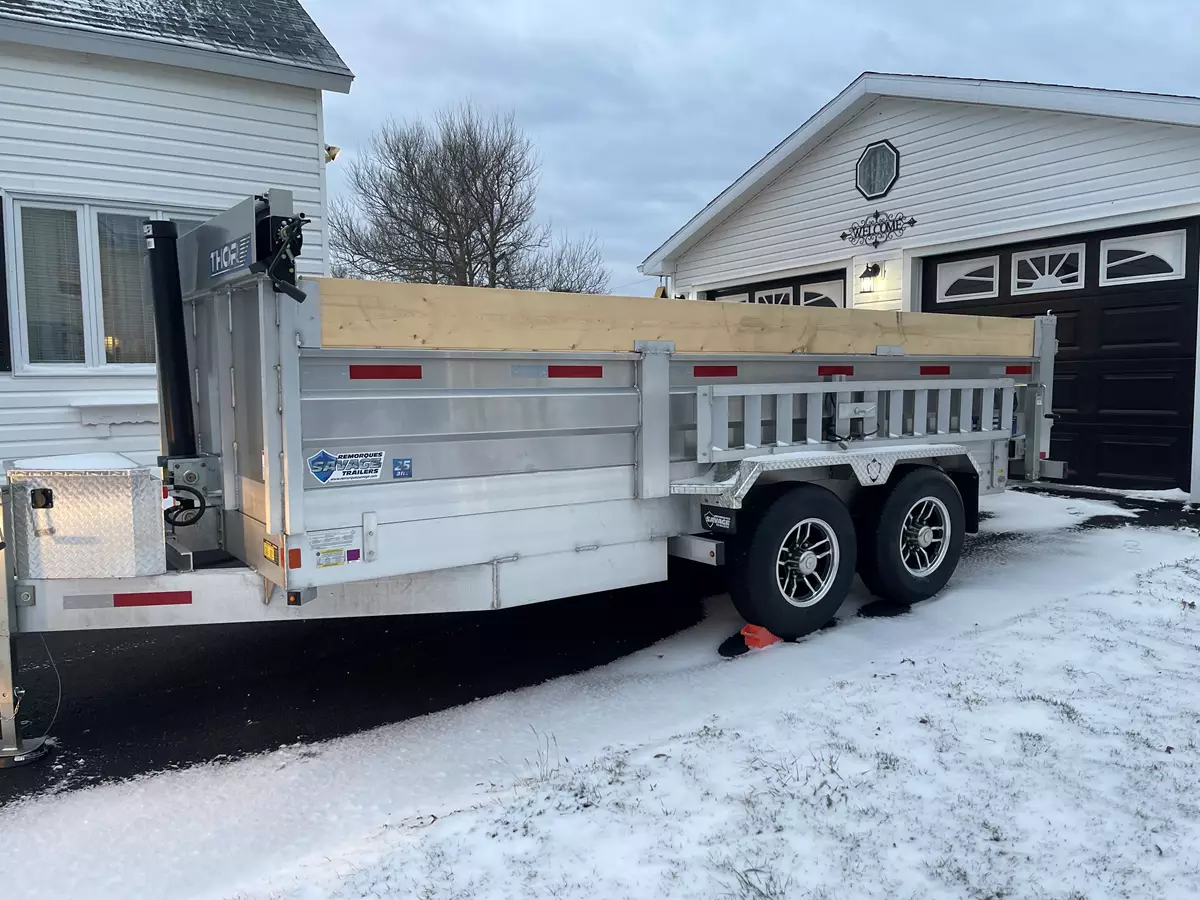 16-Foot Aluminum HD Contractor Dump Trailer