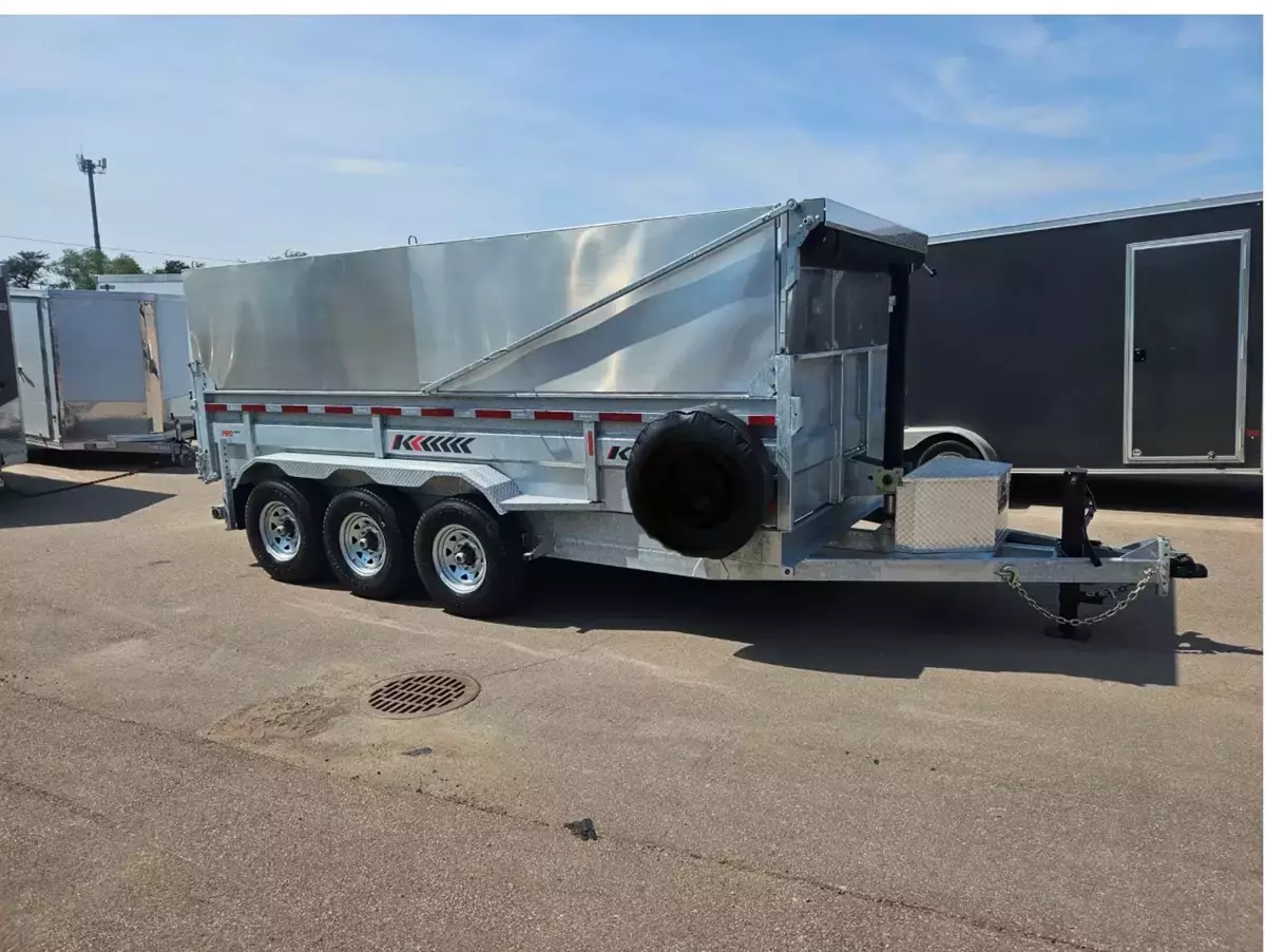7' x 16' High Dump Trailer 
