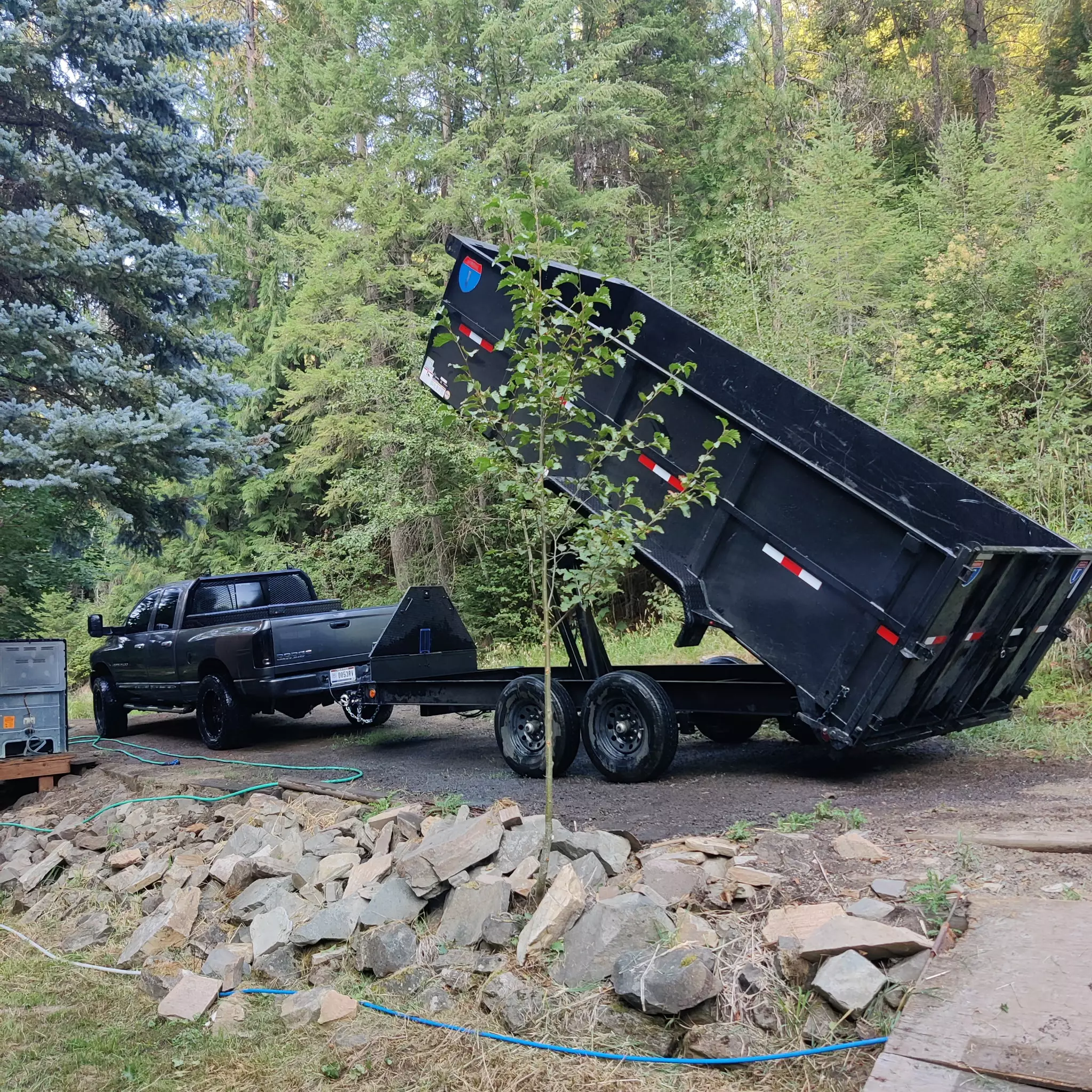2025 7x16 Bumper Pull Hydraulic Dump Bed