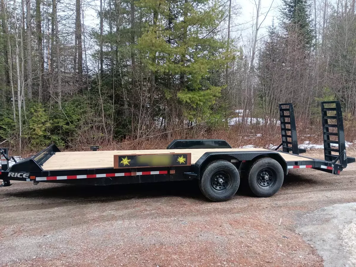 2026 Rice 7ft x 20ft Equipment Trailer 