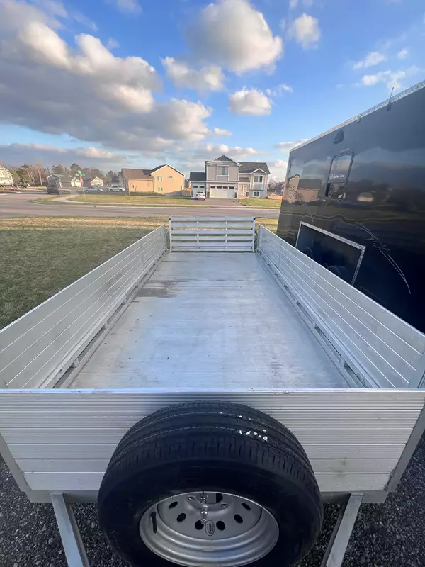 14' Utility Trailer with sides and folding ramp