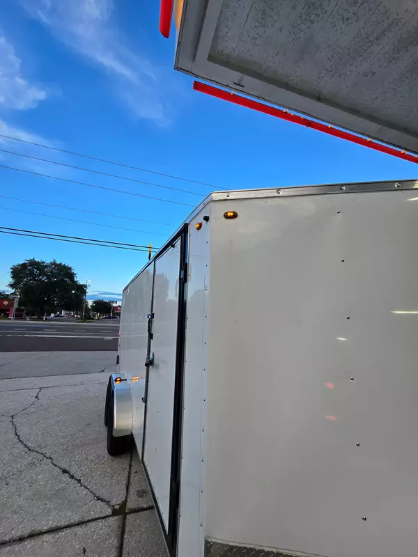 2025 7' x 16' Enclosed Trailer with Ramp, Side Door, (8) Tie Downs