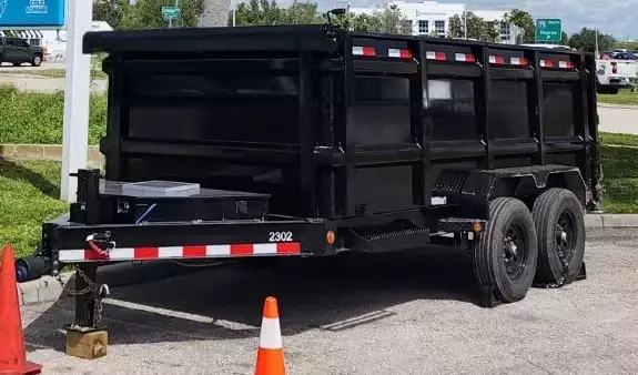 14' x 7' x 4', 15 Cubic Yard Dump Trailer
