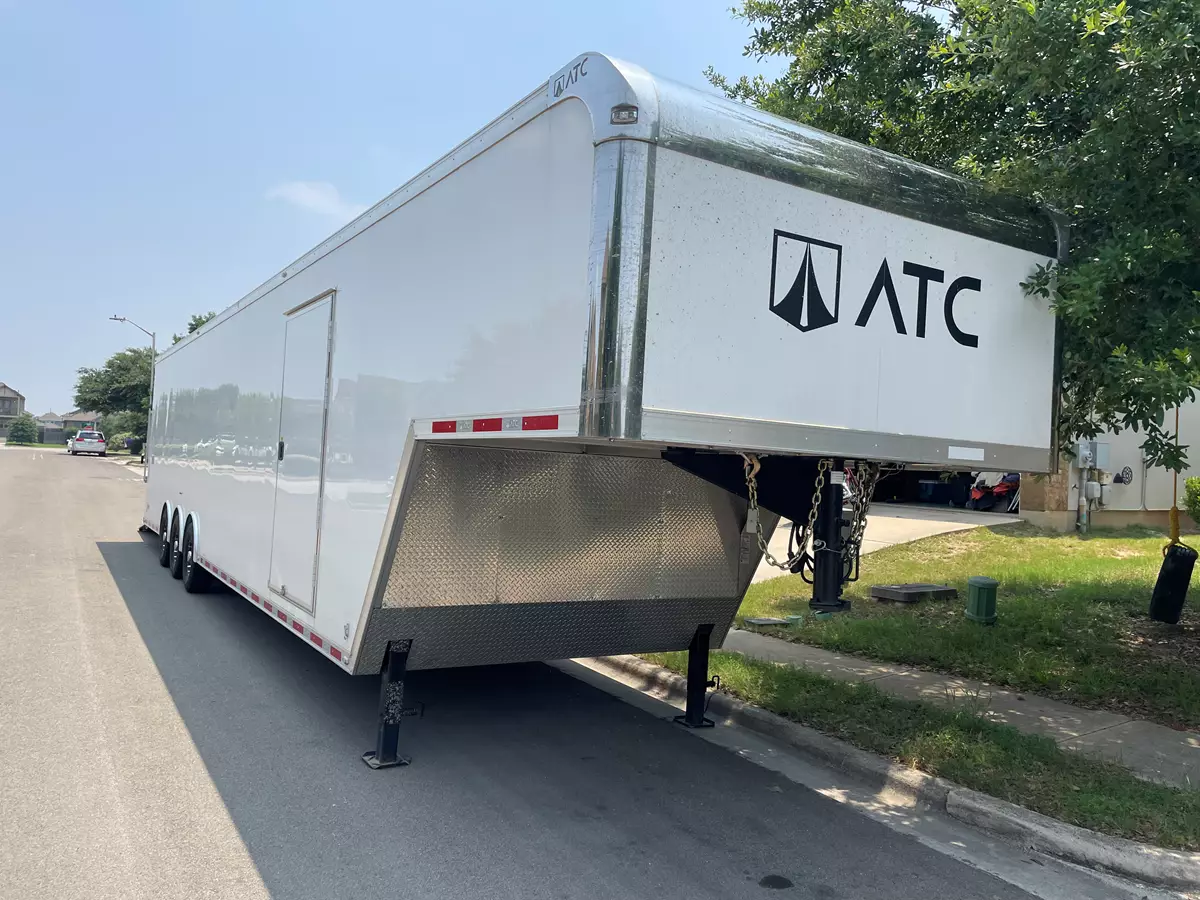 44’ ATC Car Hauler/Cargo Trailer, Aluminum, Goose Neck, 24,000lbs Max Capacity