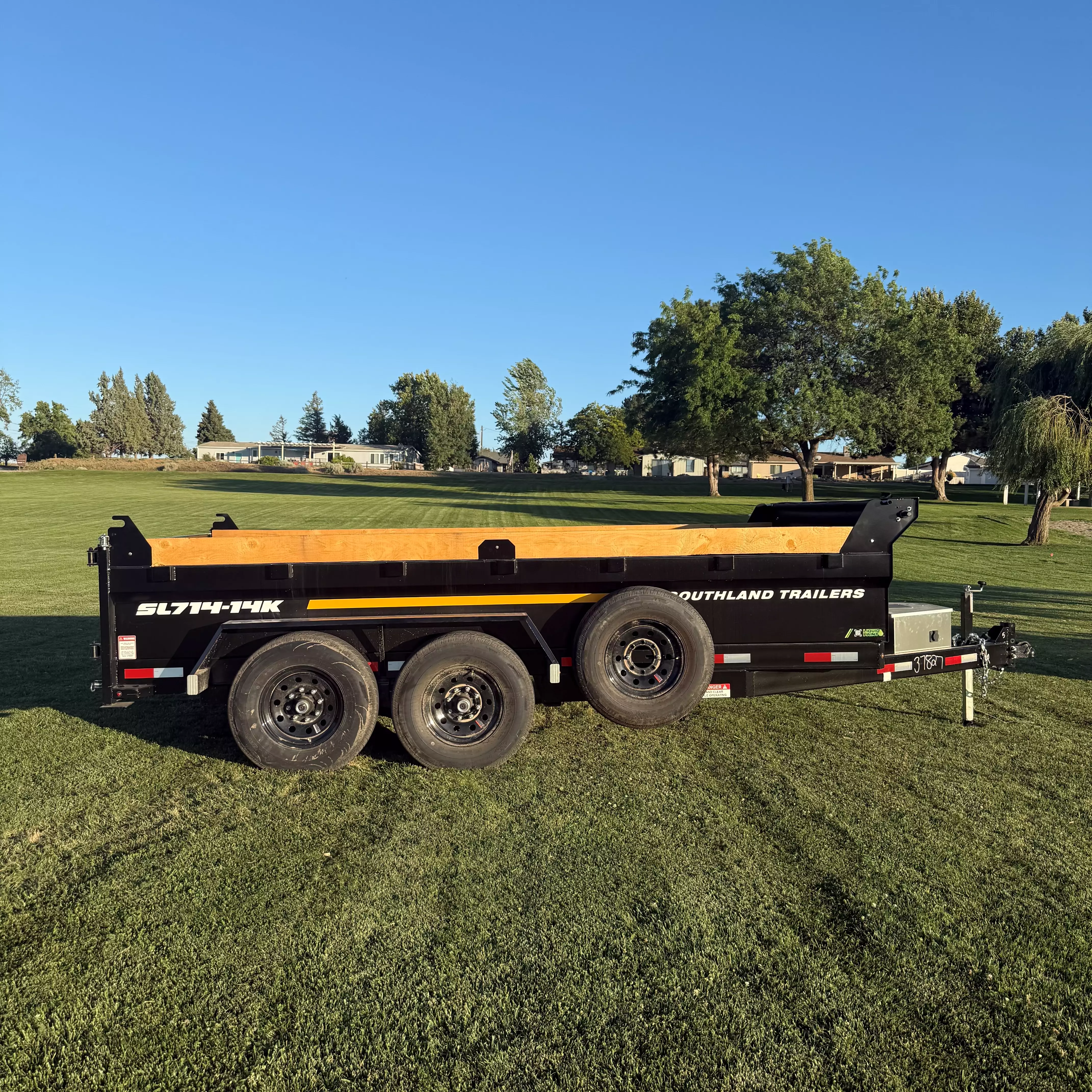 7' x 14' 14,000lbs Rated Dump Trailer for Rent 
