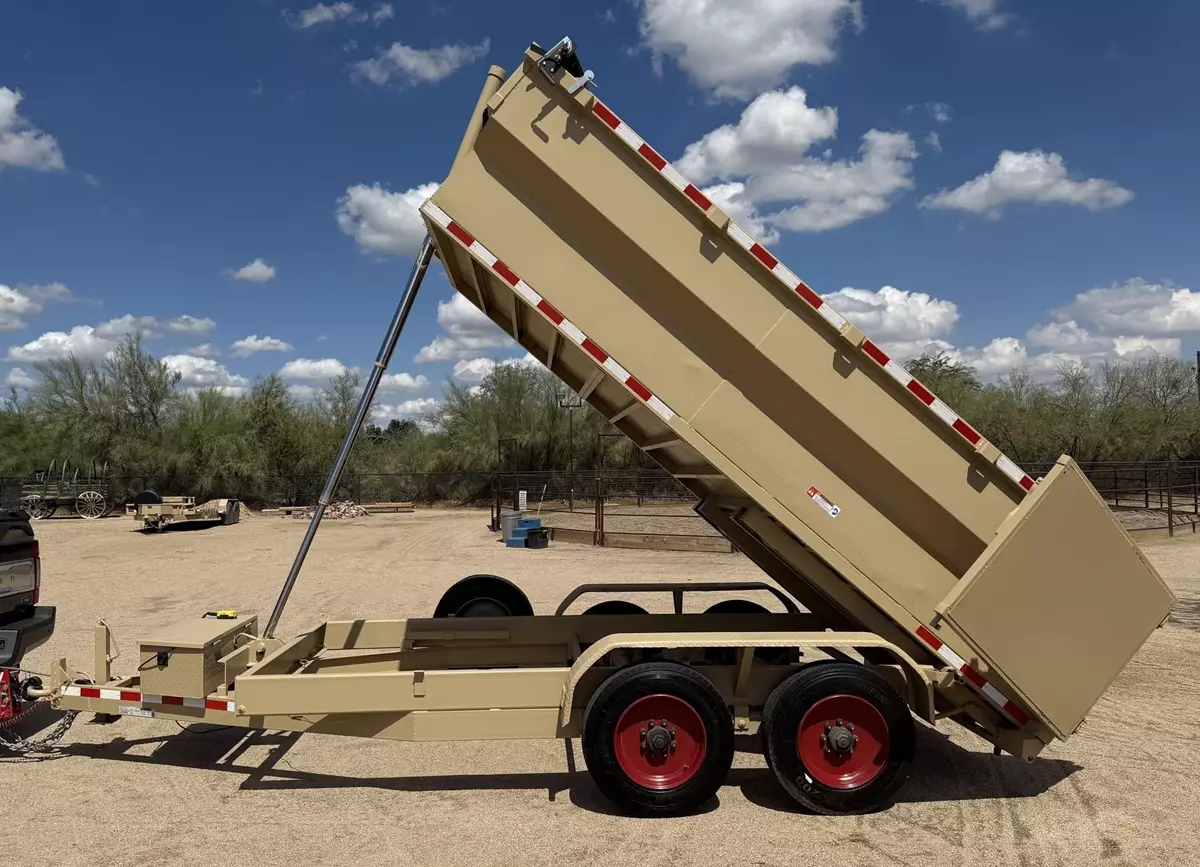Texas Pride Dump Trailer - 14ft x 7ft x 3ft