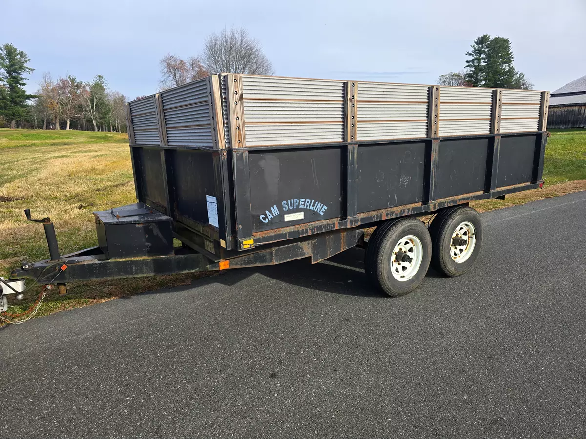 12-Foot Cam Superline Deck Over Dump Trailer Removable sides