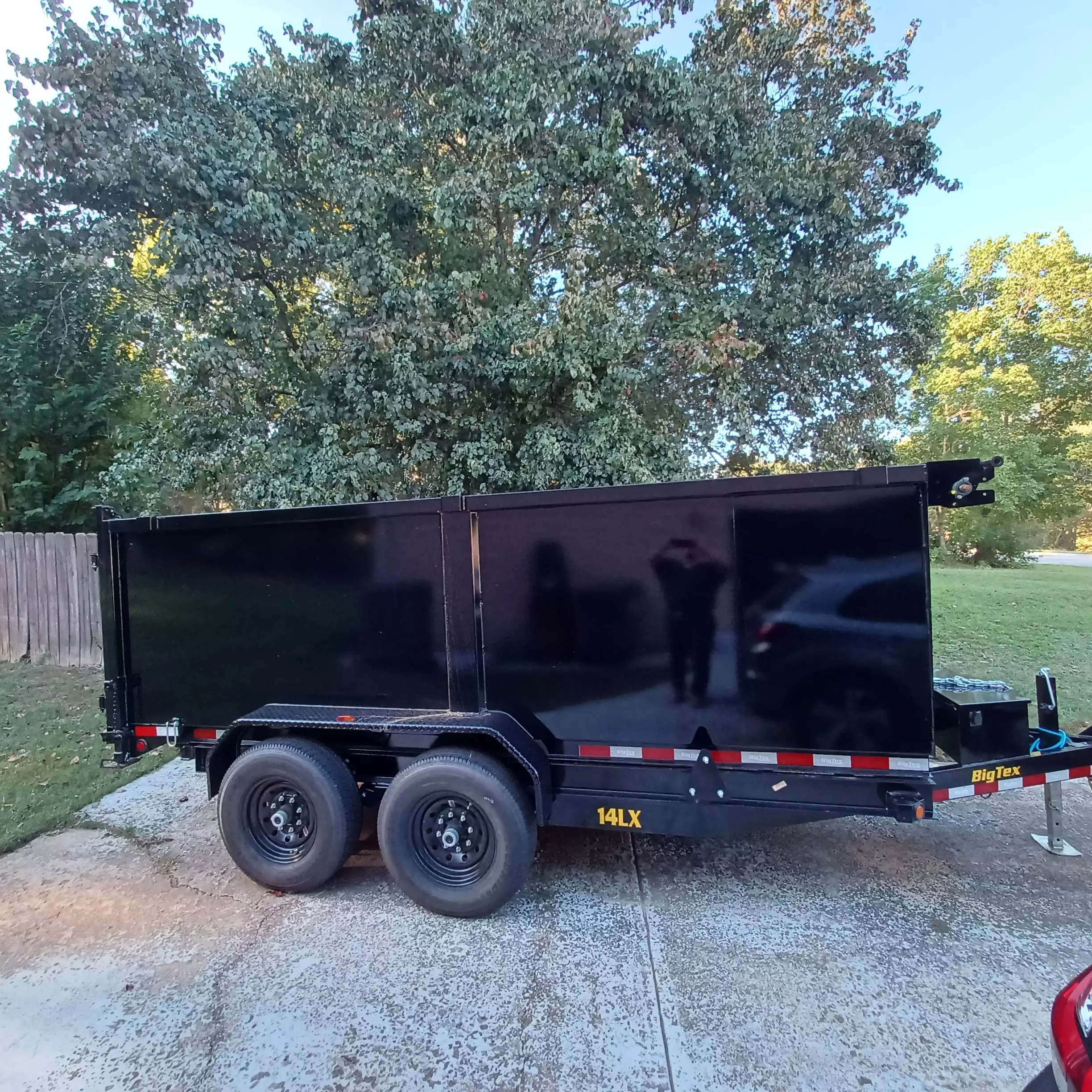 2025 Big Tex Dump Trailer 14LX Nomad 7ft wide by 14ft long by 4ft high (15 cubic yard capacity)