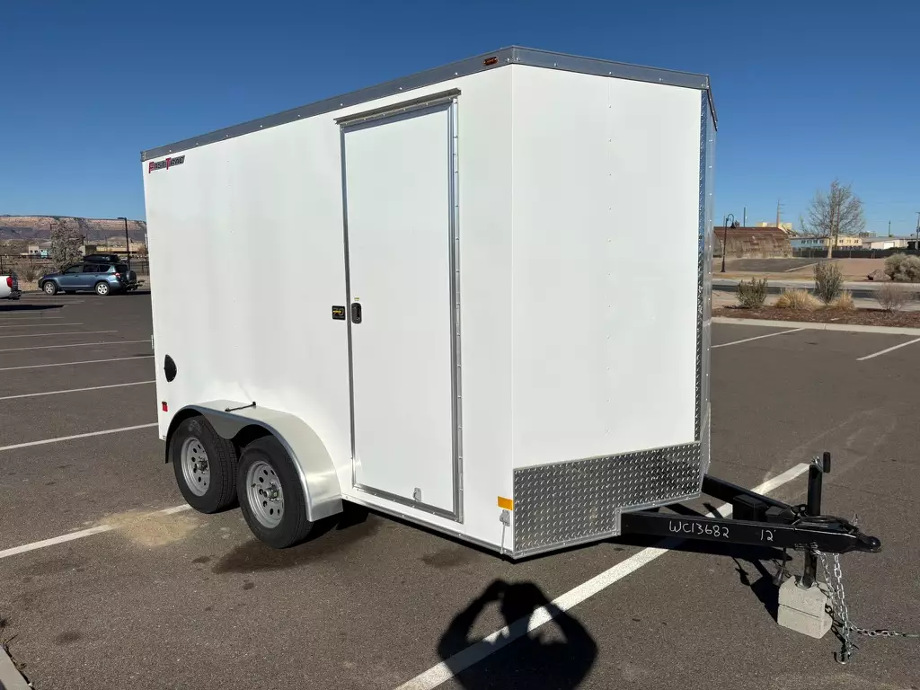 Heavy-Duty Enclosed 7' x 12' Tandem Axle Cargo Trailer