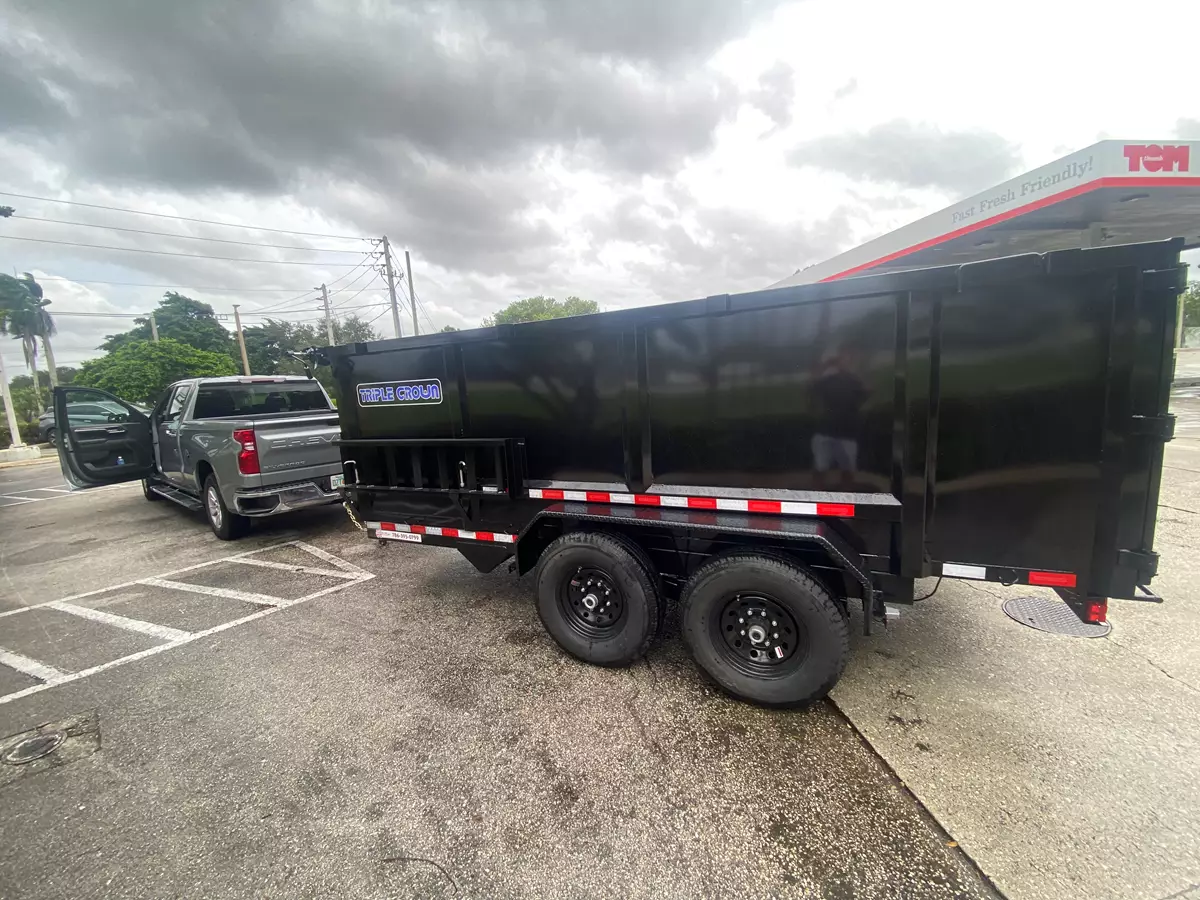 Brand new dump trailer 7x14x4