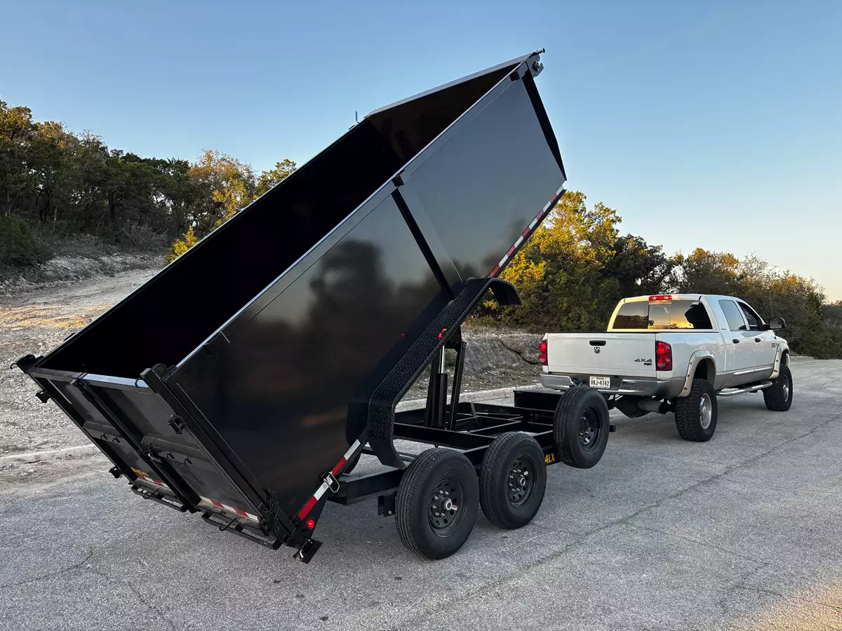7'x14' Dump Trailer with 4ft Sides – Heavy-Duty
