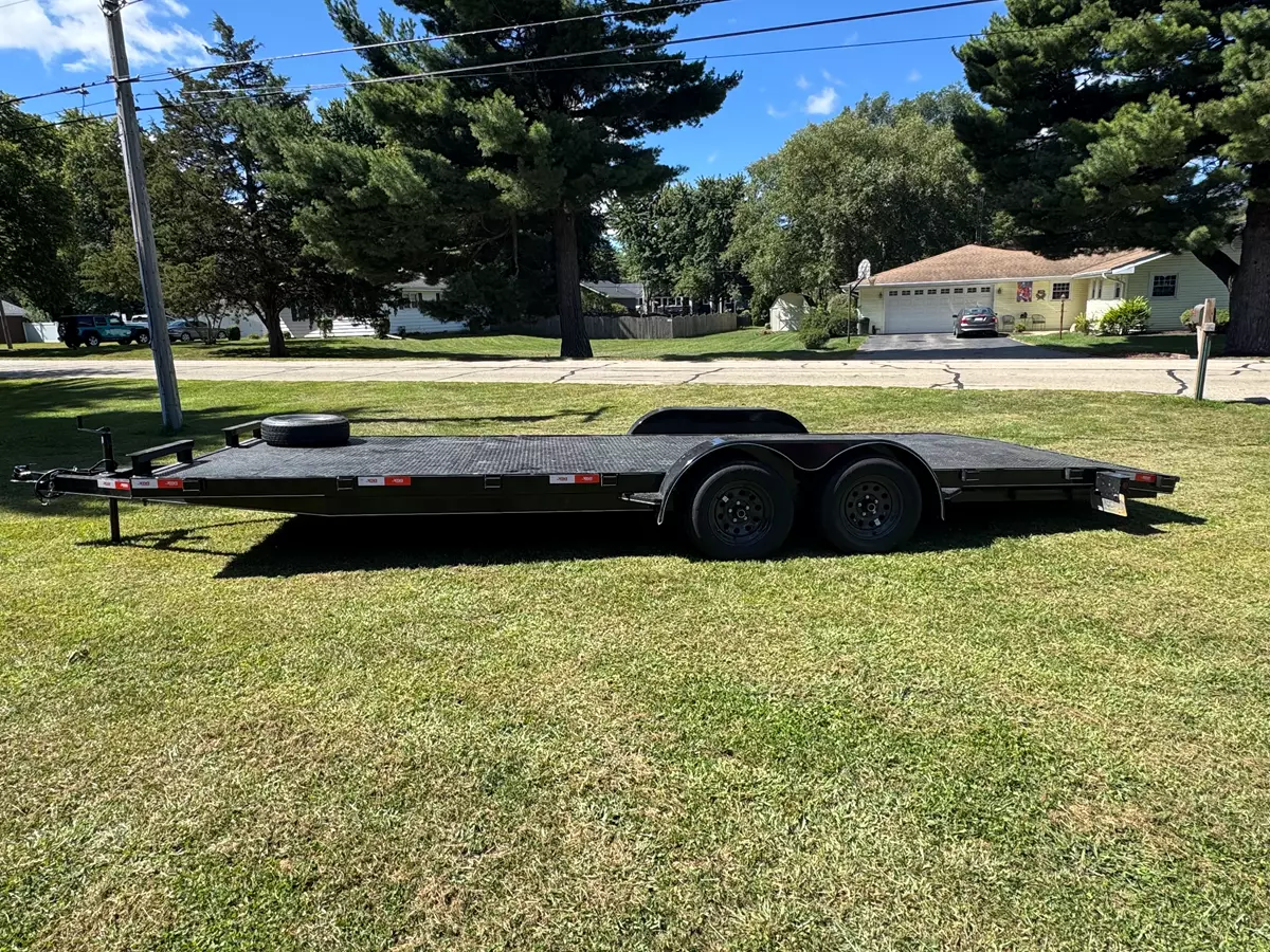2025 22ft 7,000lb Steel Deck Flatbed Trailer