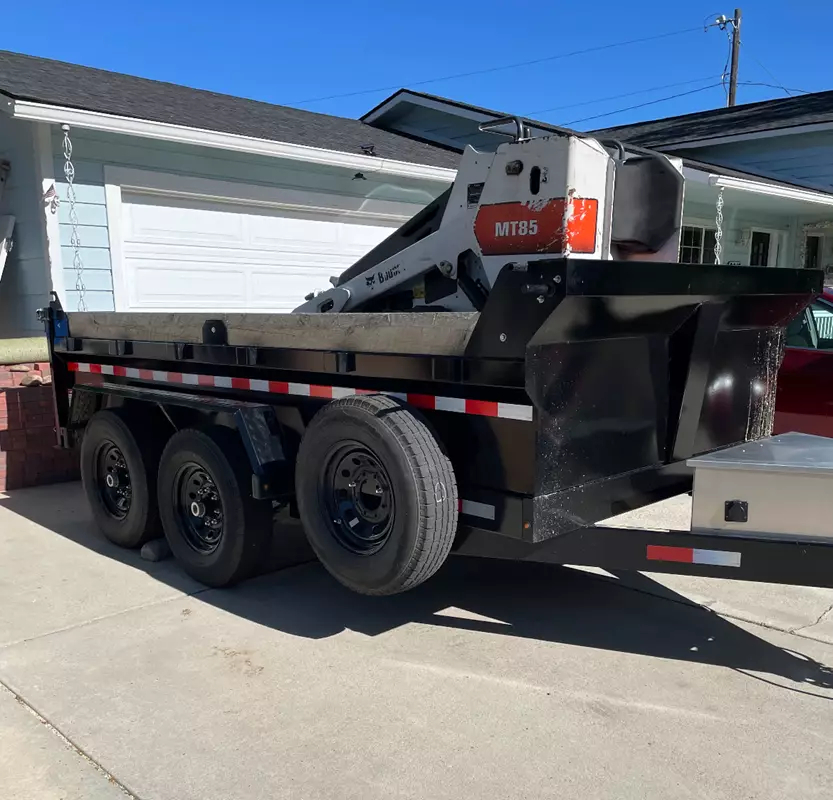 14ft Dump Trailer with Spreader Gate