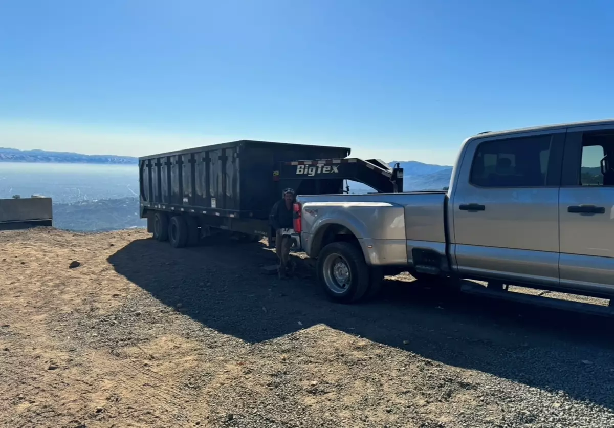 25 yard gooseneck heavy duty dump trailer/heavy equipment
