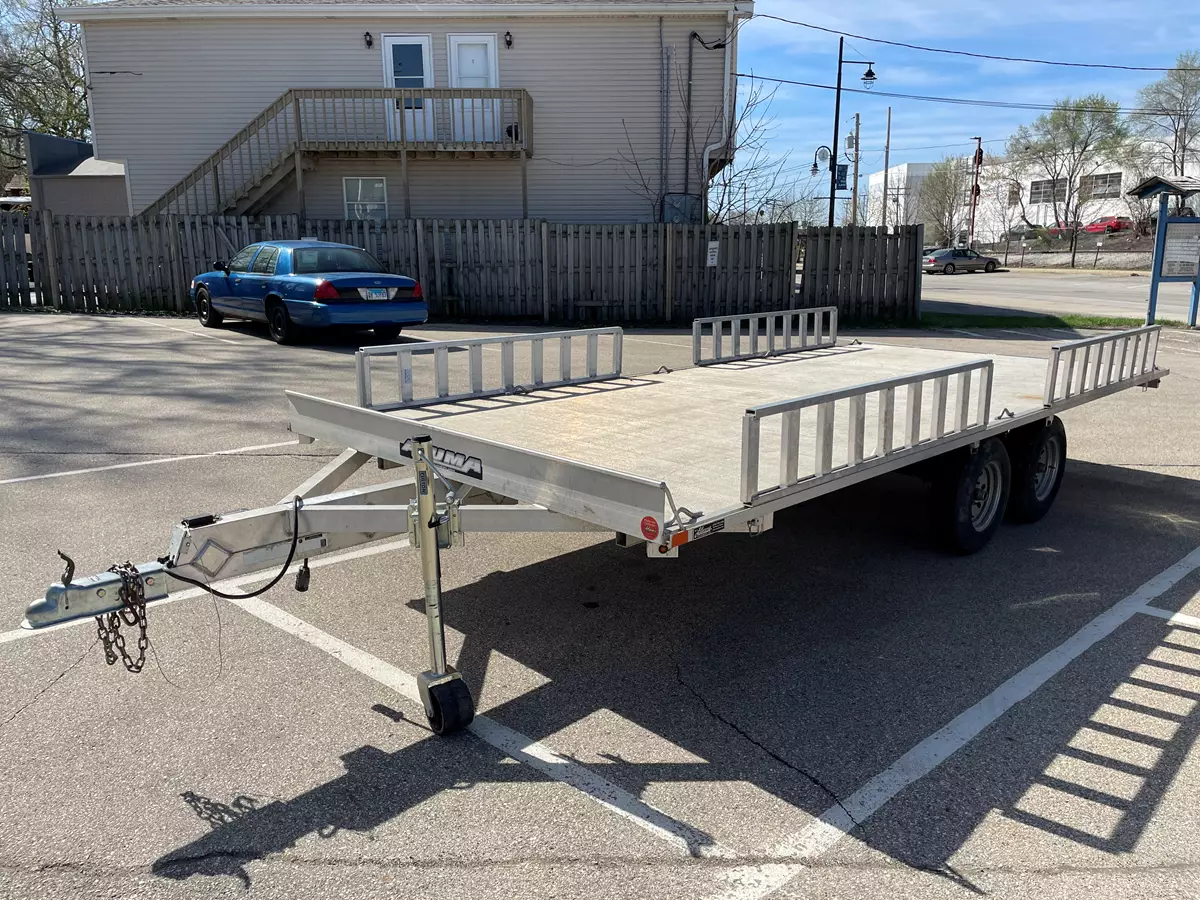 16' Aluminum deck atv sxs trailer