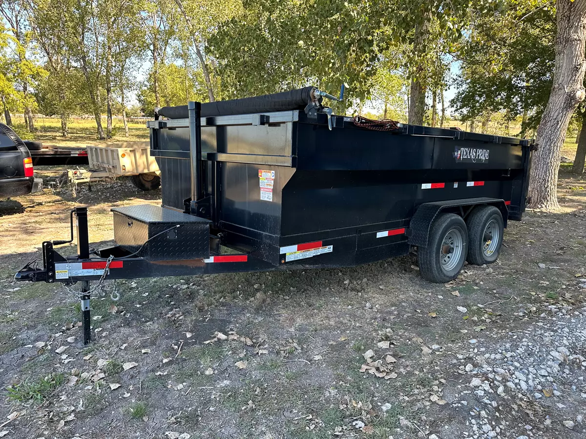 14’ High capacity 14k dump trailer