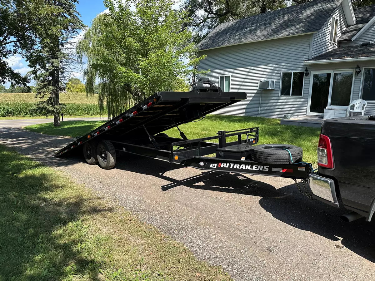 22ft PJ Deck-over Tilt Trailer