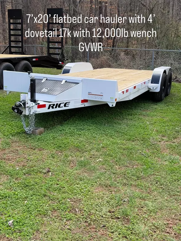 7' x 20' Rice Car/Equipment Trailer
