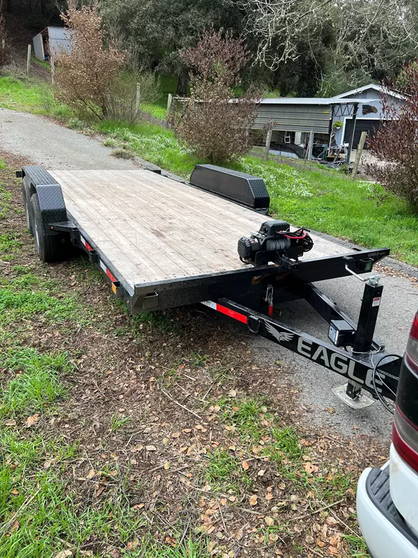 7’ X 18’ Tandem Axle 10K Tiltbed Trailer w/ 12K Winch