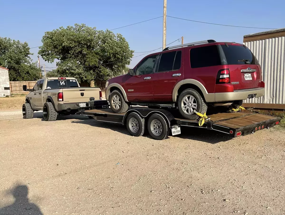 2020 7' x 20' Car Hauler Trailer with 12k Winch 2x 3,500lb Axles