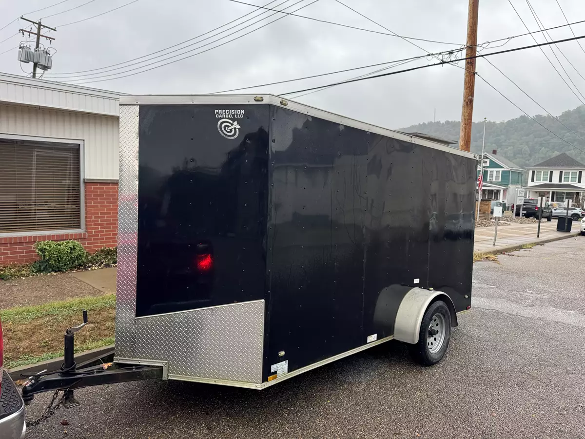6' x 12' Enclosed Trailer with Gate Ramp.