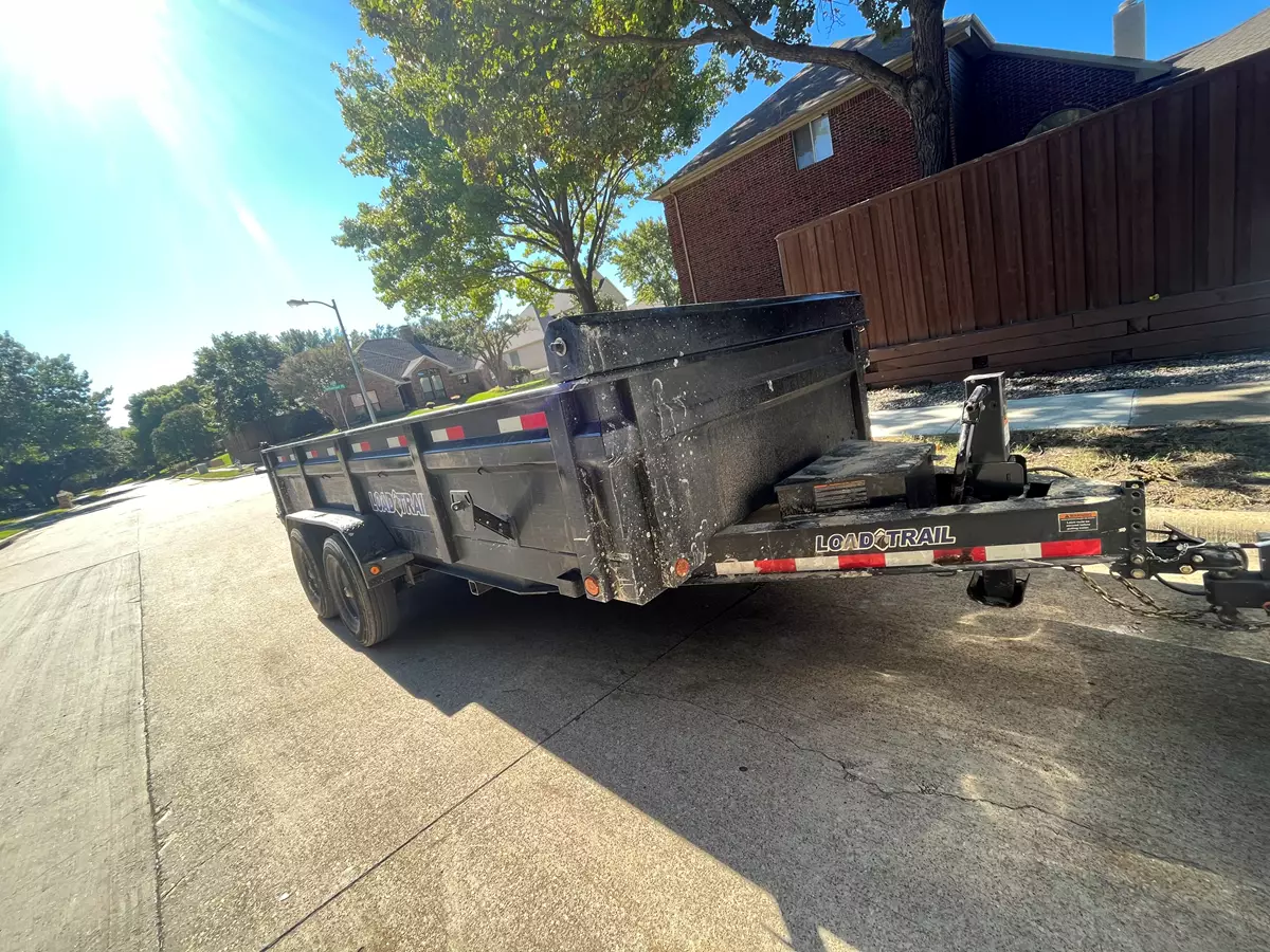 7x14 dump trailer 7k axels