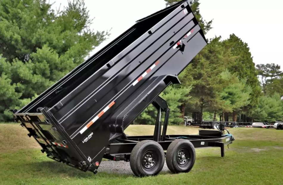 PJ dump trailer 7X14 high sides 83”