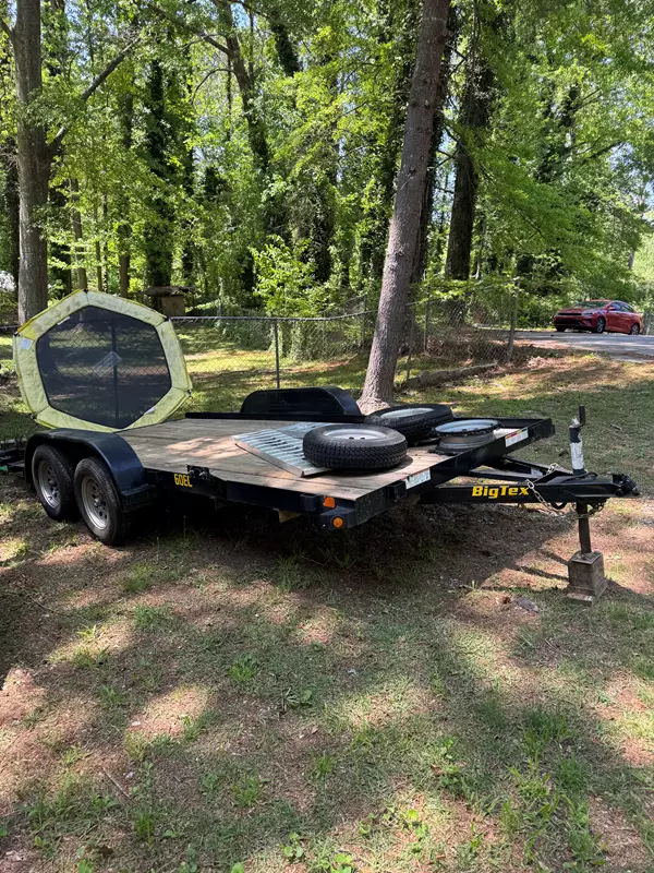 16' x 7' Car Hauler Trailer with Ramps Spare