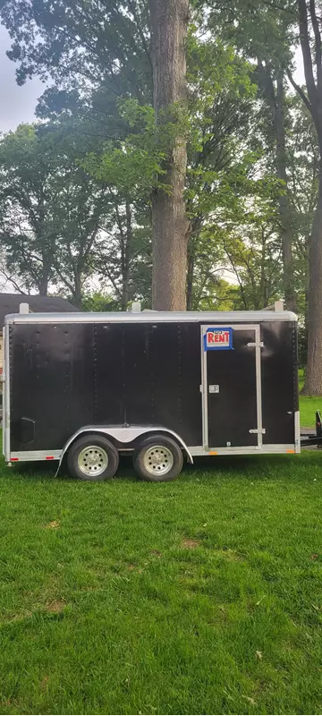 14×6 Enclosed Trailer w/ Ramp and Ladder Rack